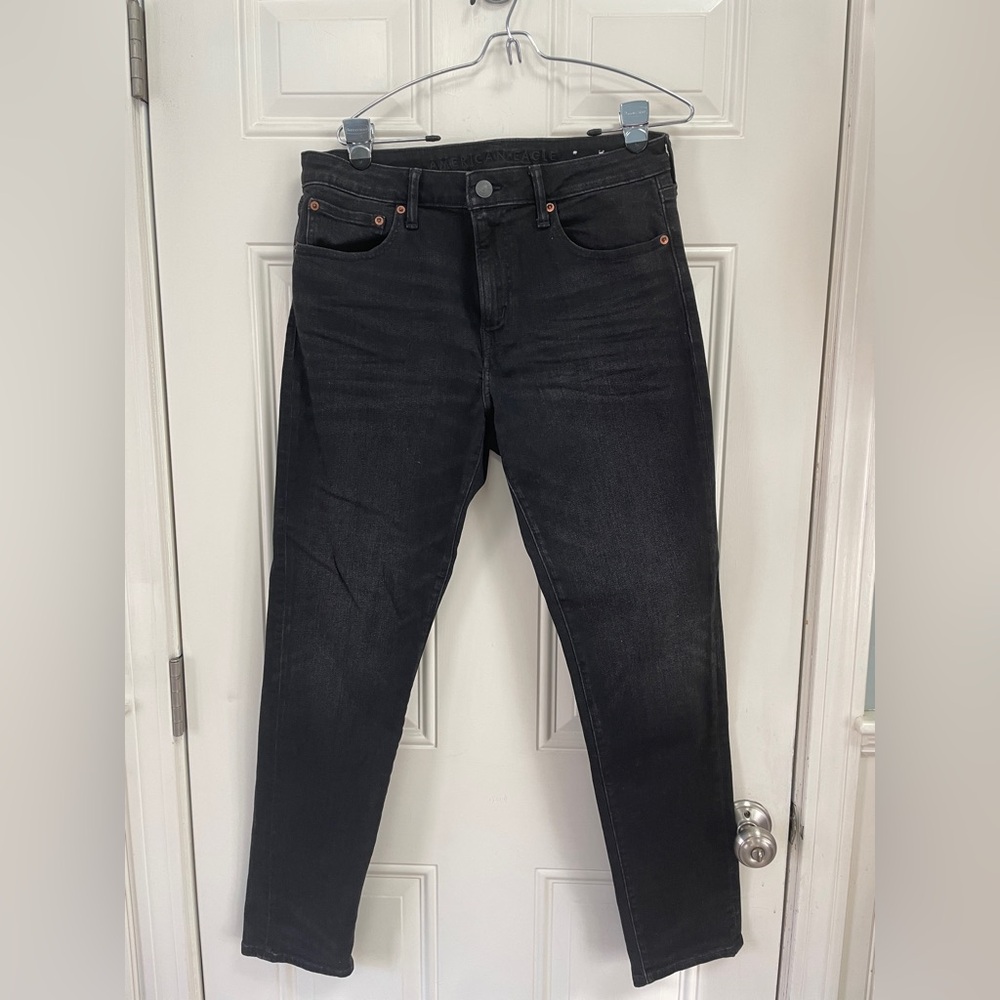 Like new American Eagle, Washed black Athletic fit jeans